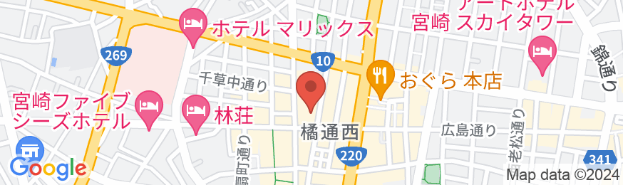 コンフォートホテル宮崎の地図