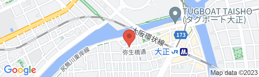 HOSTEL NAGAYADO OSAKAの地図