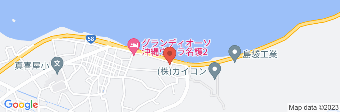 グランディオーソ沖縄ヴィラ 名護2の地図