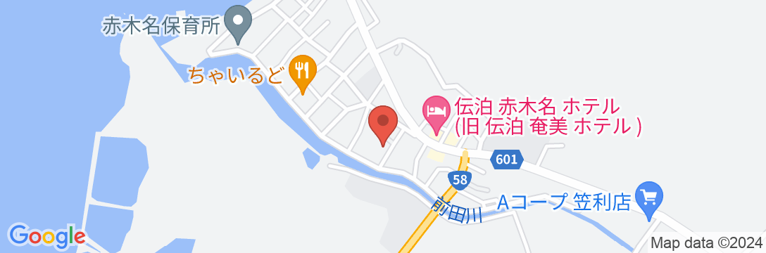 伝泊 奄美 古民家の地図