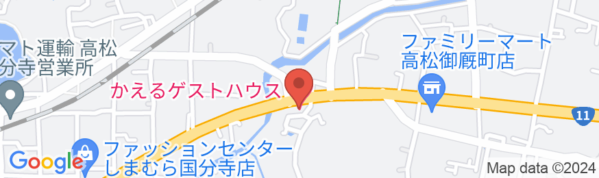 かえる ゲストハウス (KAERU GUEST HOUSE)の地図