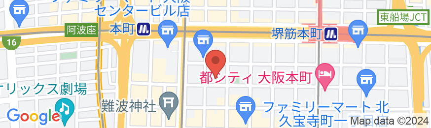くれたけイン大阪御堂筋本町の地図