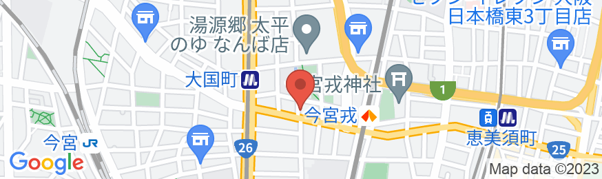 Rakuten STAY HOSTEL 大阪なんば南の地図