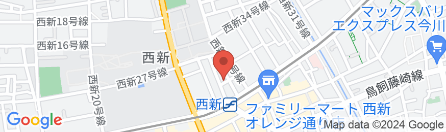 一棟貸切ゲストハウス CocoConne 福岡西新 はなれの地図