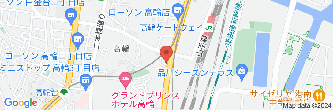 都シティ 東京高輪の地図