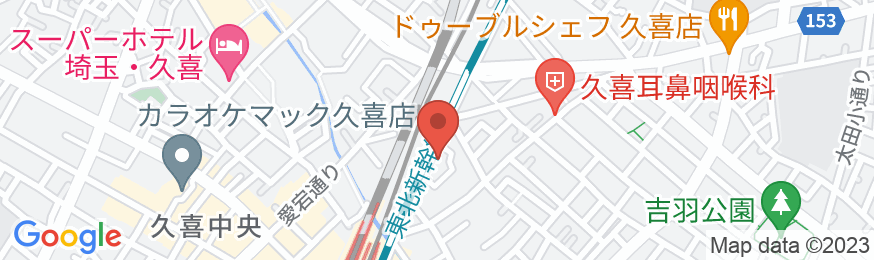久喜シティホテルの地図