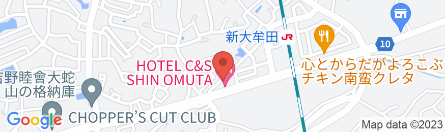 ホテルC&S新大牟田の地図