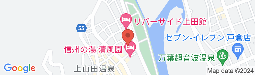 戸倉上山田温泉 玉の湯の地図