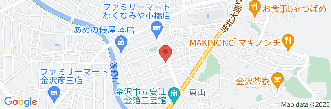 金澤町家シェアハウスGAOooの地図