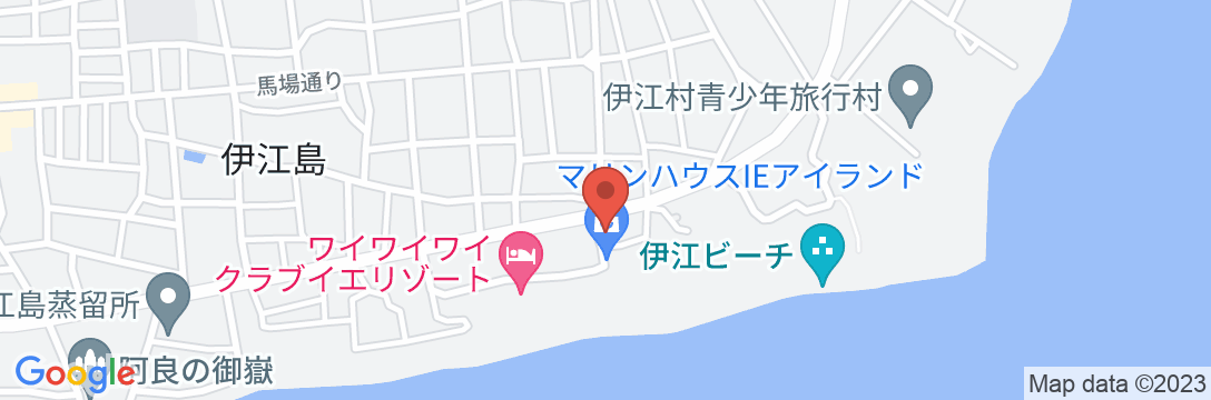 グリーンビーチ伊江島<伊江島>の地図
