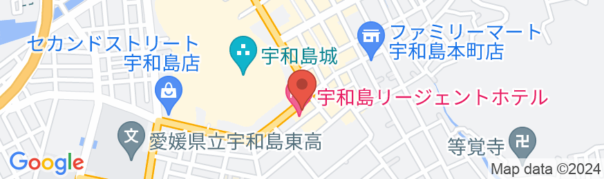 宇和島リージェントホテルの地図