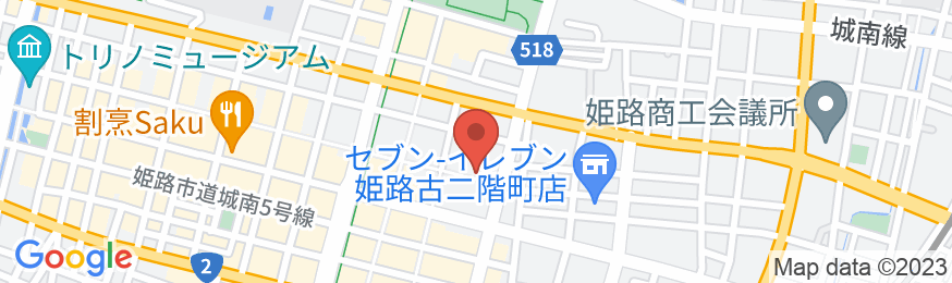 ONE HOSTEL Himejiの地図