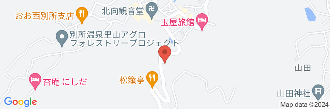 民宿旅館 晴山の地図