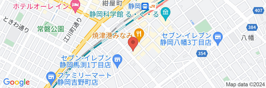 東横INN静岡駅南口の地図