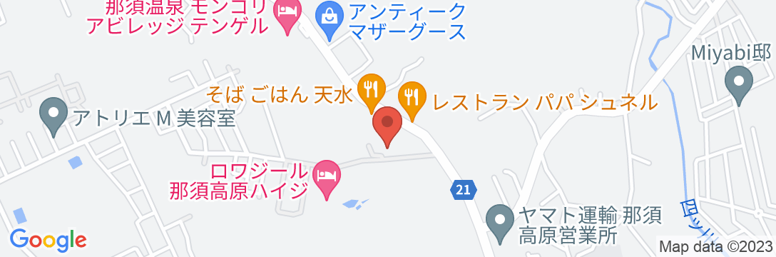 真奈邸 那須の地図