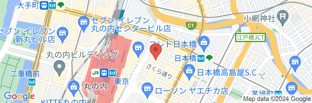 からくさホテル TOKYOSTATIONの地図