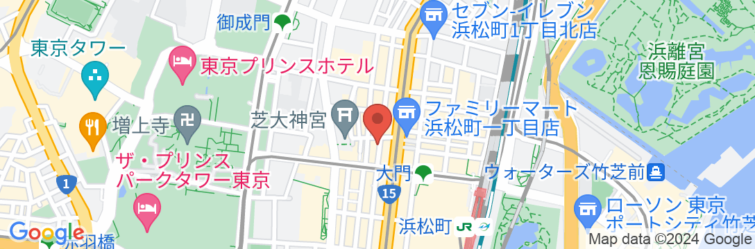京急EXイン 浜松町・大門駅前の地図