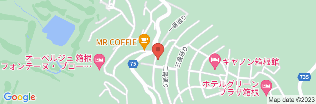 長寿湯 箱根荘の地図