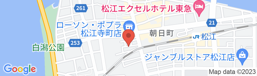 旅の宿 松江ゲストハウスの地図