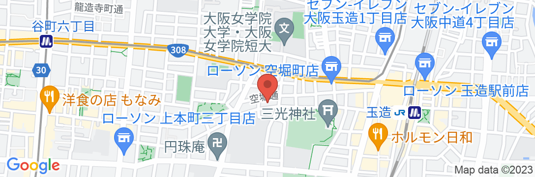 中山ゲストハウスの地図
