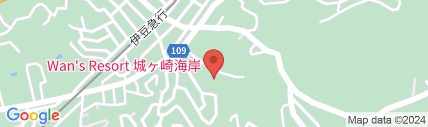 Wan’s Resort 城ヶ崎海岸の地図