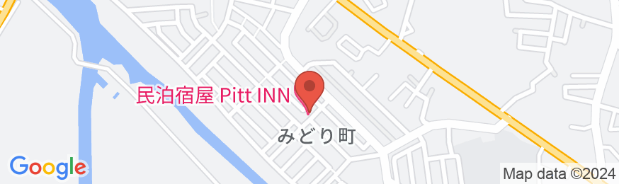 民泊宿屋 PittINNの地図
