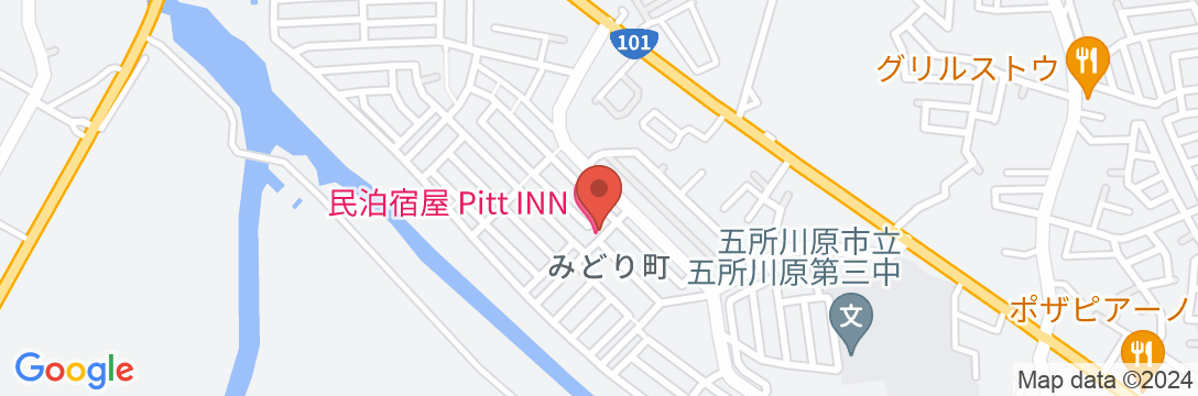 民泊宿屋 PittINNの地図
