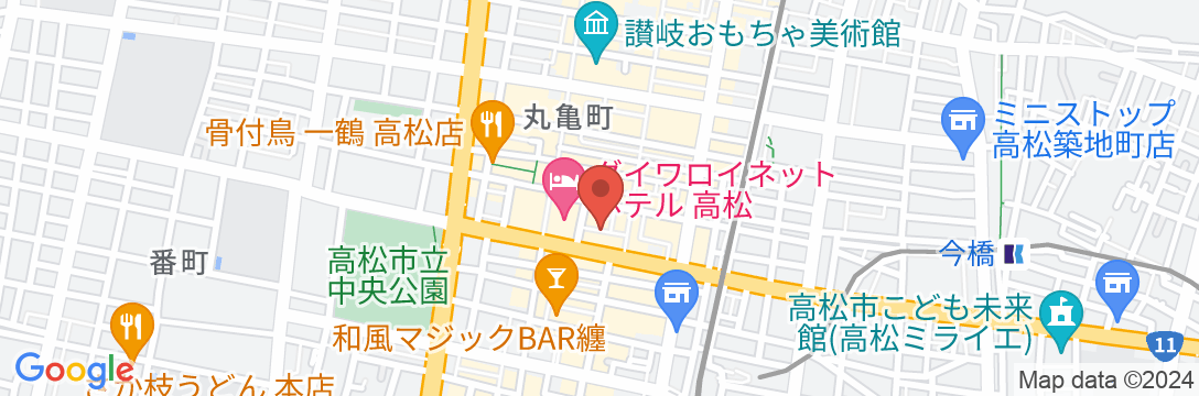 ホテル WeBase高松の地図