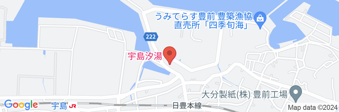 割烹旅館 宇島汐湯の地図