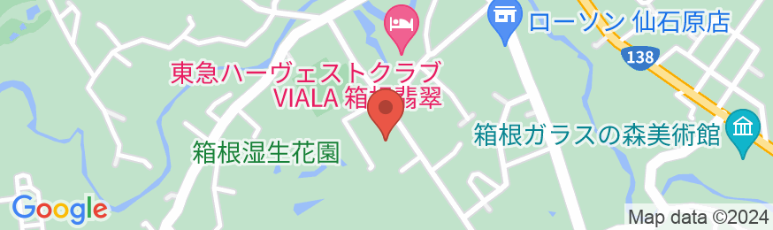 箱根温泉 湯宿山の省の地図
