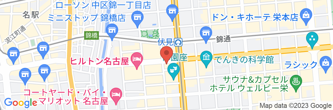 ダイワロイネットホテル名古屋伏見の地図