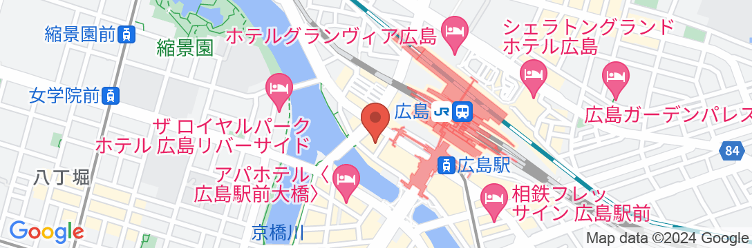 広島のお宿の地図