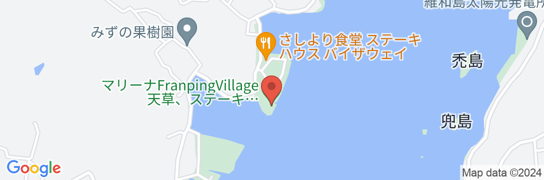THE TRAILERHOUSE VILLAGE 天草 MARINAの地図