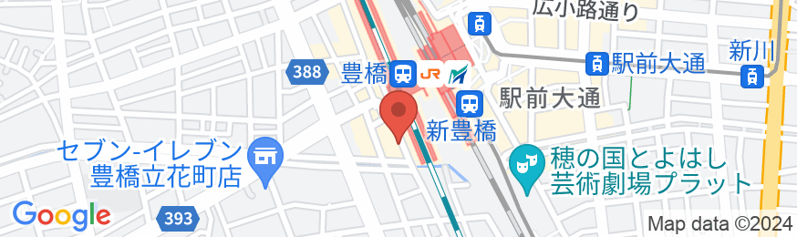 ジャストインプレミアム豊橋駅新幹線口の地図