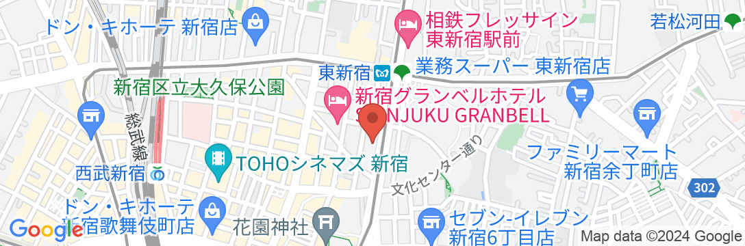 ビスポークホテル新宿の地図