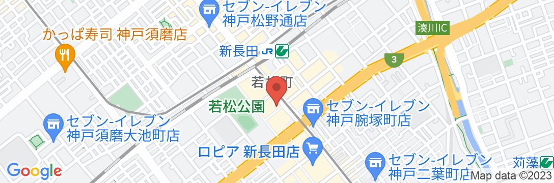 ホテルウィングインターナショナル神戸新長田駅前の地図