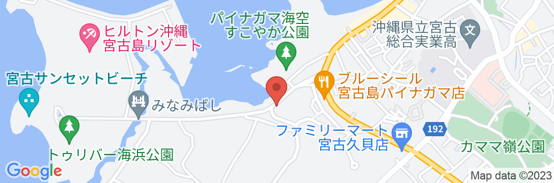 ホテル宮古島<宮古島>の地図