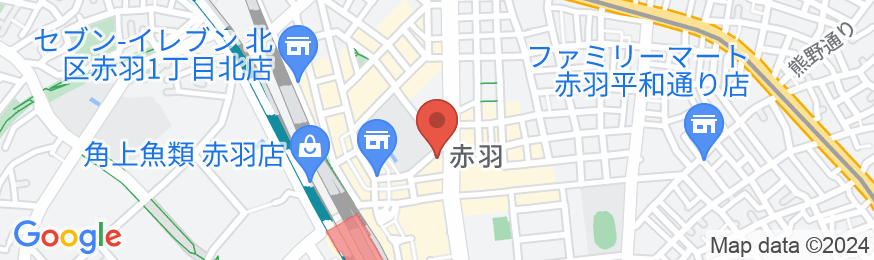 東横INN赤羽駅東口の地図
