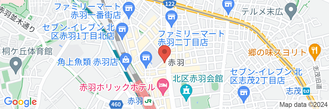 東横INN赤羽駅東口の地図