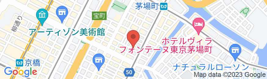 MIMARU東京 八丁堀の地図