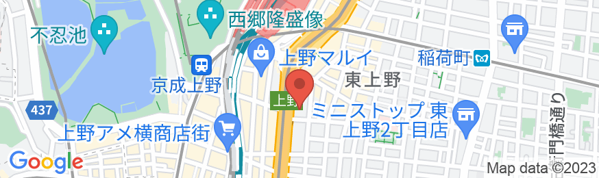 トーセイホテルココネ上野の地図