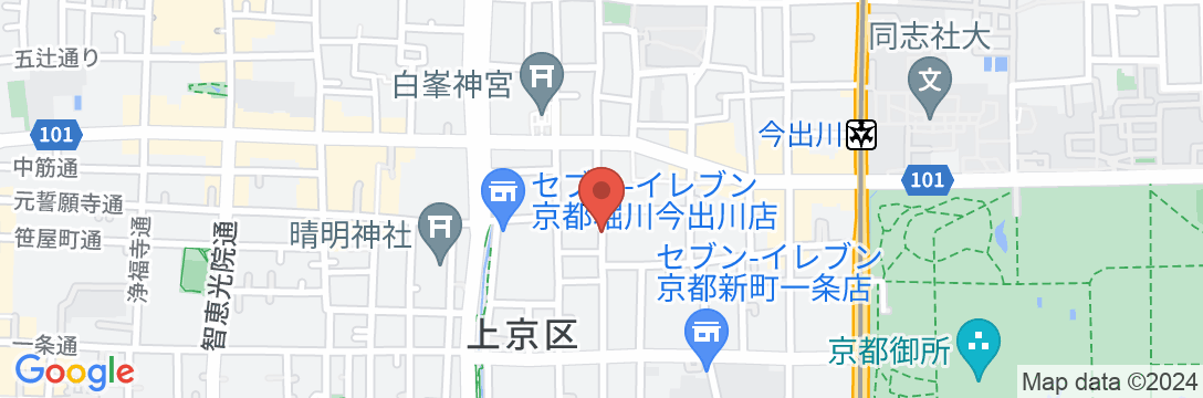 京町家一棟貸 悠路里 Kyo-Machiya YululY【Vacation STAY提供】の地図