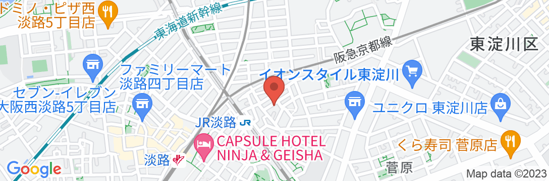 5 minutes 新大阪 9/民泊【Vacation STAY提供】の地図