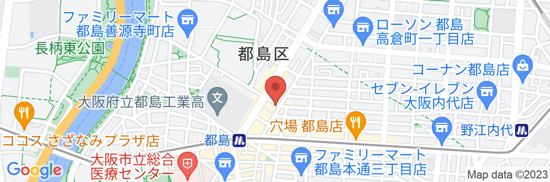 大阪中心地コンドミニアム/民泊【Vacation STAY提供】の地図