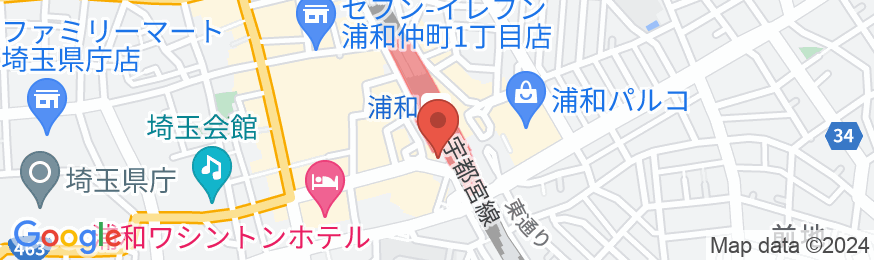 JR東日本ホテルメッツ浦和の地図