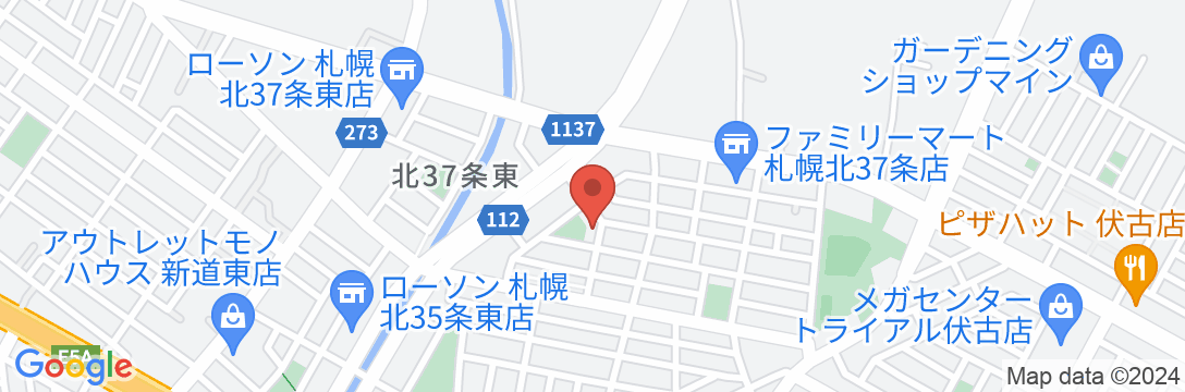 B&B Yoshida/民泊【Vacation STAY提供】の地図