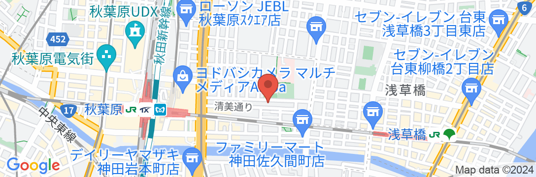 ホテルプレジール秋葉原【Vacation STAY提供】の地図