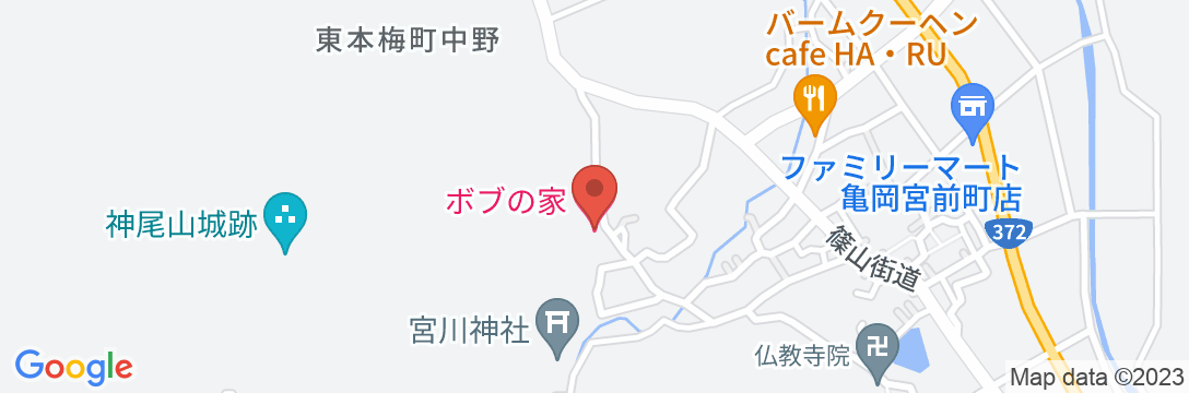 京都 亀岡 湯ノ花温泉近い ボブの家【Vacation STAY提供】の地図