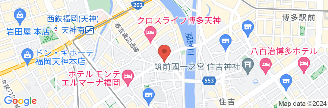 福岡ゲストハウスjikka【Vacation STAY提供】の地図