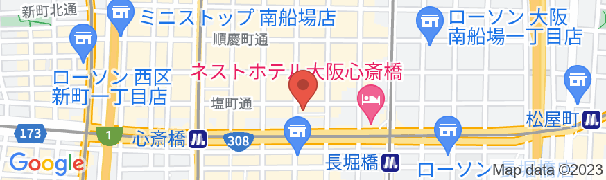 アイピーシティホテル大阪の地図